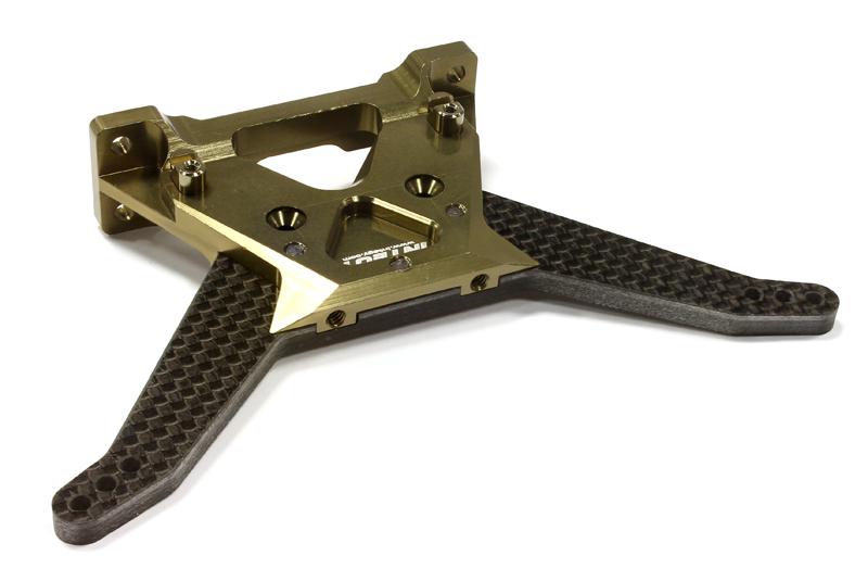 C25651GUN Billet Machined Rear Shock Tower for Associated Short Course Truck SC10.2 - Image 1