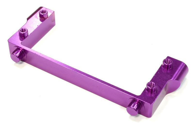 C25657PURPLE Billet Machined Stock HPI Servo Adapter Plate for BAJ261 T3 Servo Box - Image 1