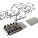 Realistic T2 Steel Roll Cage Body w/ Luggage Tray for Axial Wraith 2.2