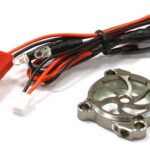 Billet Machined Cooling Fan Cover w/ LED Light for 25x25mm Fan Size