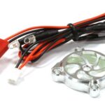 Billet Machined Cooling Fan Cover w/ LED Light for 25x25mm Fan Size