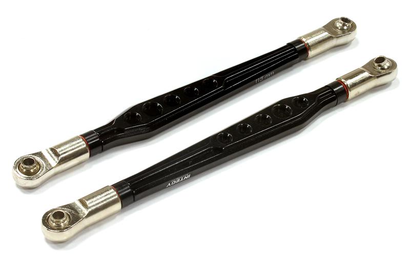 C25691BLACK Billet 115-117mm Type Suspension Link (2) for Axial SCX-10 & Other Crawler - Image 1