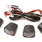 Realistic White LED Spot Light Set for 1/10 & 1/8 Scale RC Cars (4-Pack)