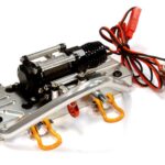 Alloy Machined Realistic High Torque Winch+Bumper for SCX-10