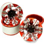 High Mass 2.2 Size Alloy XD6 Spoke Beadlock Wheel (4) for Scale Off-Road Crawler