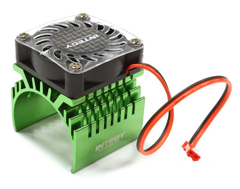 C25727GREEN 40x40mm High Speed Cooling Fan+Heatsink Mount for 40mm O.D. Motor - Image 1