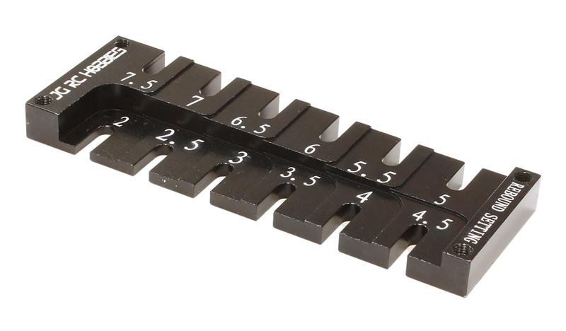 C25736BLACK Shock Rebound Adjustment Tool Gauge for 1/10 Size Touring Car - Image 1