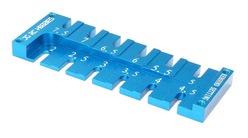 C25736LIGHTBLUE Shock Rebound Adjustment Tool Gauge for 1/10 Size Touring Car - Image 1