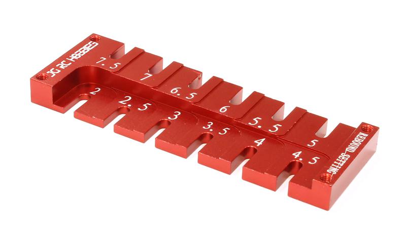 C25736RED Shock Rebound Adjustment Tool Gauge for 1/10 Size Touring Car - Image 1