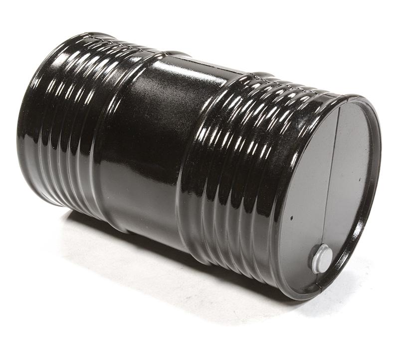 C25760BLACK V2 Realistic Plastic 1/10 Scale 55 Gallon Drum / Container / Barrel - Image 1