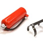Realistic 1/10 Scale Fire Extinguisher w/ Mount for Off-Road & Drift