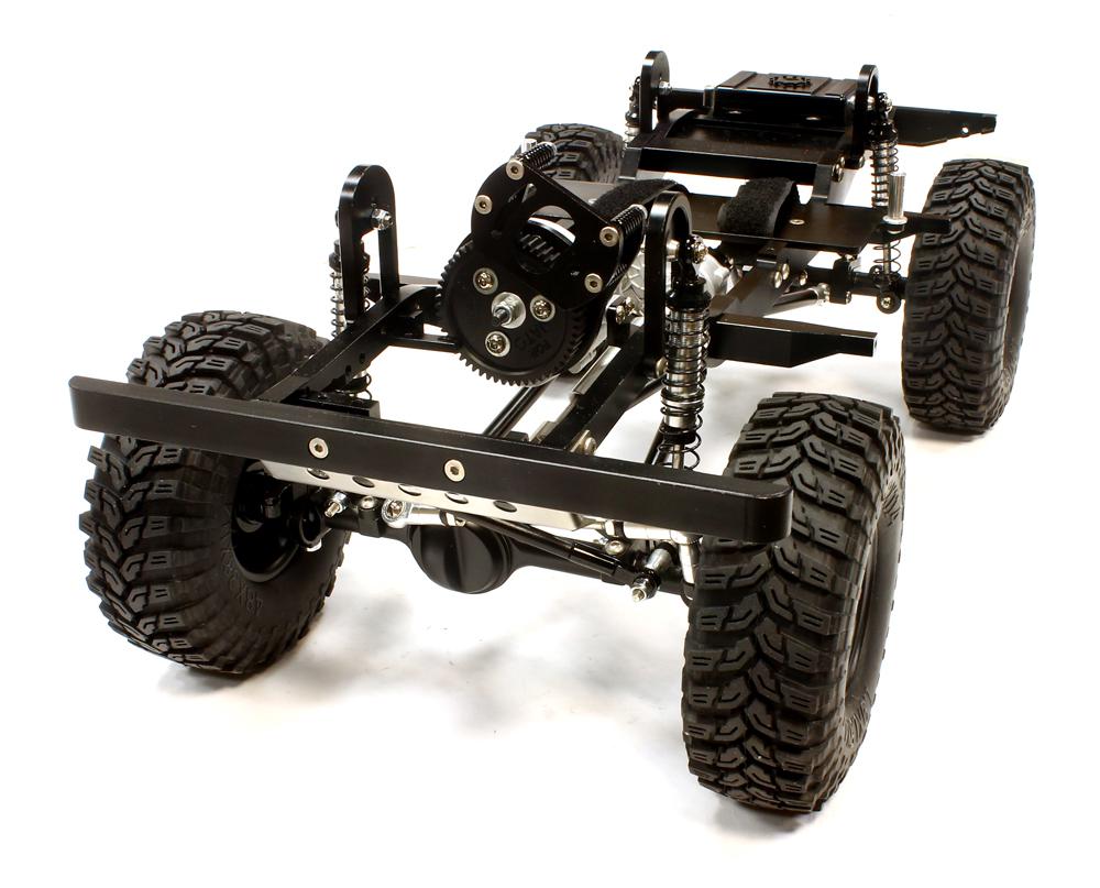 C25766BLACK Billet Machined 1/10 Type D90EX Roller 4WD Off-Road Scale Crawler ARTR - Image 1