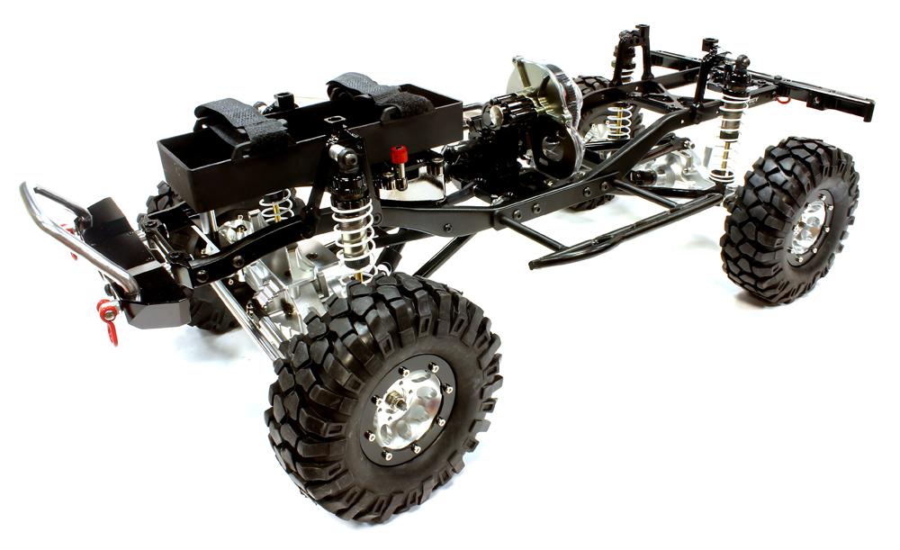 C25769BLACKT1 Billet Machined 1/10 Size TR305 Trail Roller G6 4WD Off-Road Scale Crawler ARTR - Image 1
