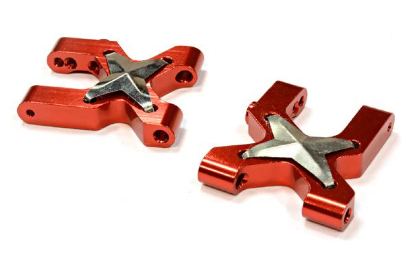 C25780RED Billet Machined Lower Suspension Arms for Traxxas LaTrax Rally 1/18 - Image 1