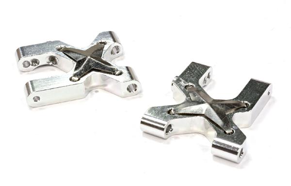 C25780SILVER Billet Machined Lower Suspension Arms for Traxxas LaTrax Rally 1/18 - Image 1