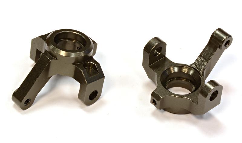 C25781GREY Billet Machined Steering Knuckle (2) for Traxxas LaTrax Rally 1/18 - Image 1