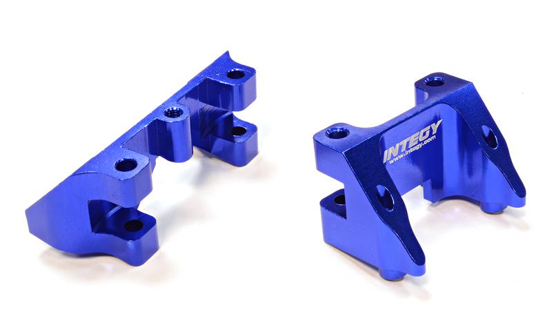 C25790BLUE Billet Machined Shock Mount (2) for Traxxas 1/10 Summit - Image 1