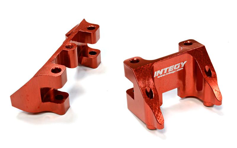 C25790RED Billet Machined Shock Mount (2) for Traxxas 1/10 Summit - Image 1