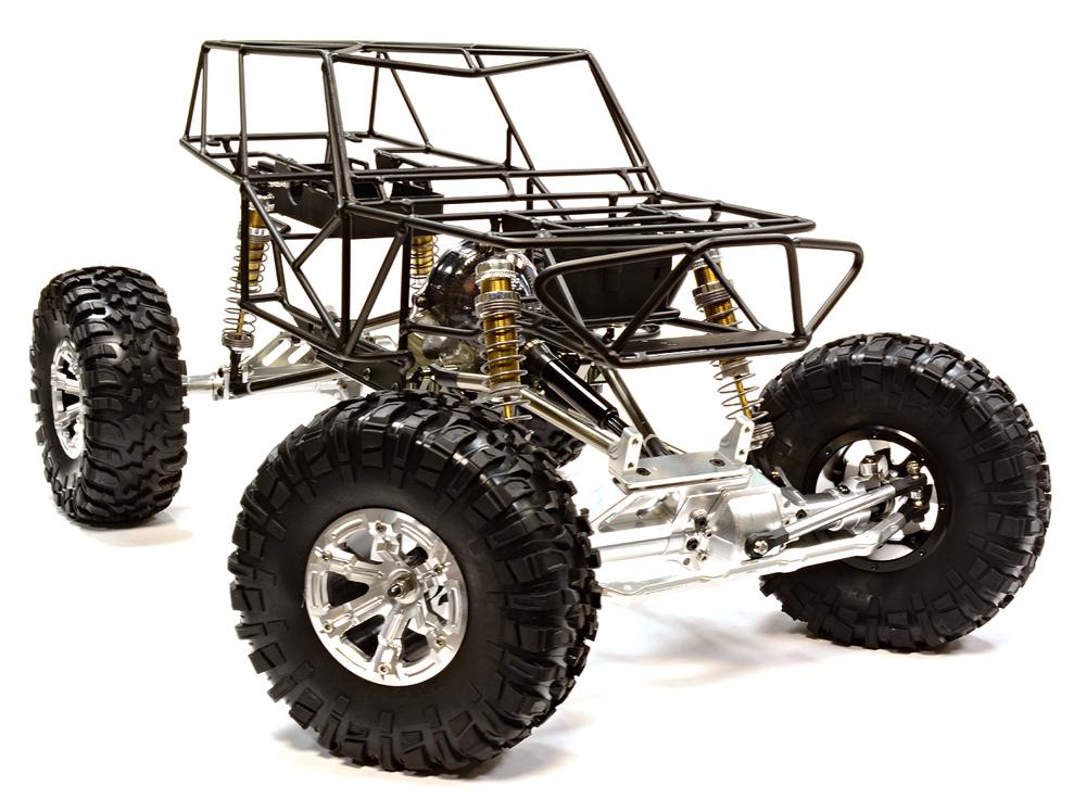 C25798SILVER Billet Machined 1/10 VFX2.2 Roll Cage Type Trail Racer 4WD Scale Crawler ARTR - Image 1