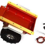 Realistic Leaf Spring 1/10 Size Utility Box Trailer for Scale Crawler Truck