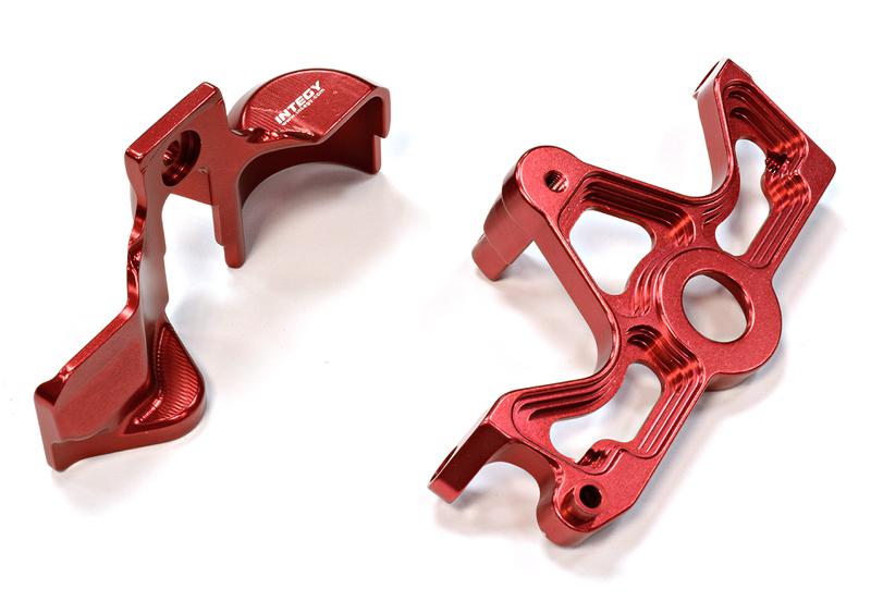 C25810RED Billet Machined Motor Plate Set for Traxxas 1/10 Telluride 4X4 Trail Rig - Image 1