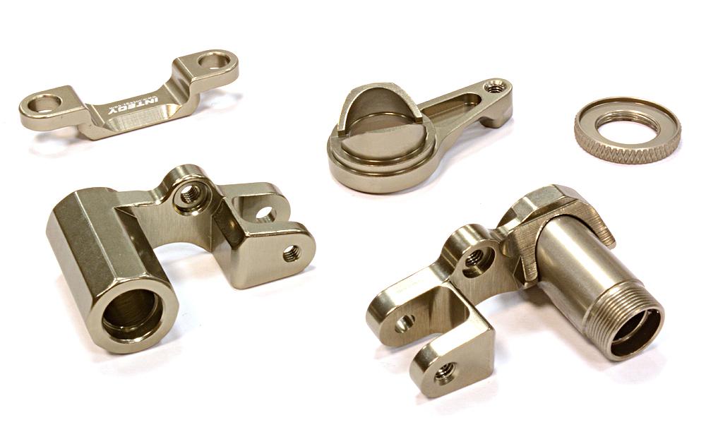 C25811GUN Billet Machined Steering Bellcrank for Traxxas 1/10 Telluride 4X4 Trail Rig - Image 1