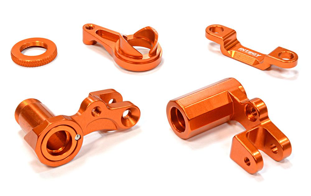C25811ORANGE Billet Machined Steering Bellcrank for Traxxas 1/10 Telluride 4X4 Trail Rig - Image 1