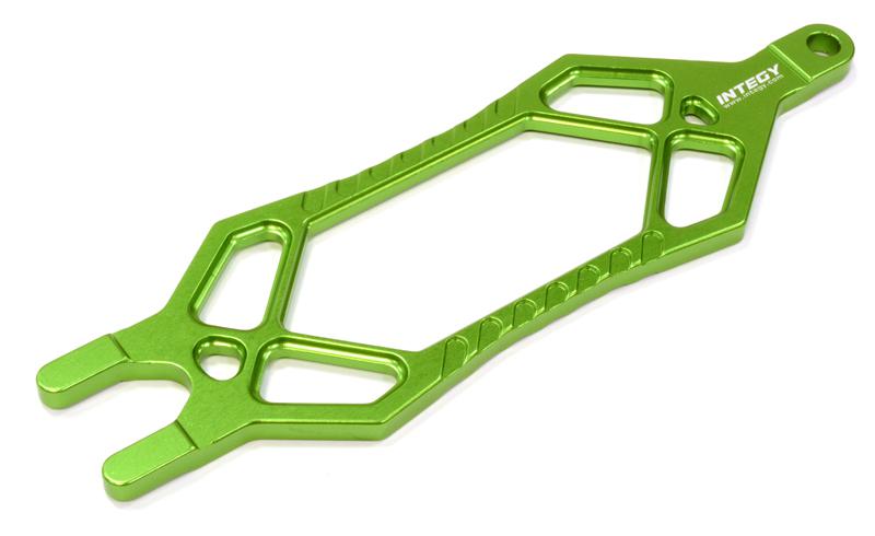C25813GREEN Billet Machined Battery Plate for Traxxas 1/10 Telluride 4X4 Trail Rig - Image 1