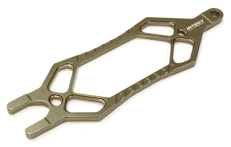 C25813GUN Billet Machined Battery Plate for Traxxas 1/10 Telluride 4X4 Trail Rig - Image 1