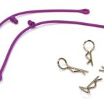 Secured Body Clip (4) with 85mm Connecting Link for 1/10 Scale