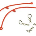 Secured Body Clip (4) with 85mm Connecting Link for 1/10 Scale