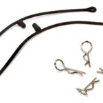 Secured Body Clip (4) with 115mm Connecting Link for 1/10 Scale