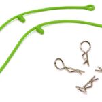 Secured Body Clip (4) with 115mm Connecting Link for 1/10 Scale