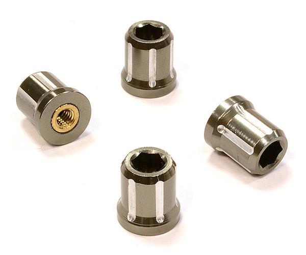 C25822GUN Realistic Billet Machined M4 Size Wheel Nut for 1/10 Scale - Image 1