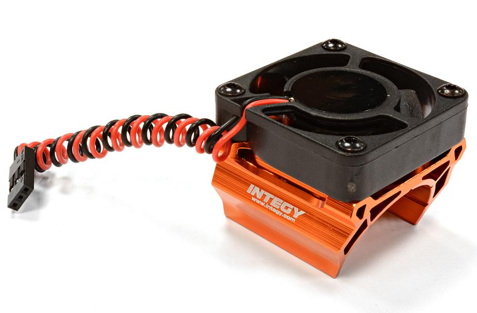 C25861ORANGE High Speed Cooling Fan+Heatsink Mount for 28mm O.D. Motor - Image 1