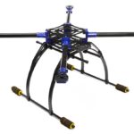 Custom Machined Alloy+Carbon Fiber Quadcopter Upgrade Frame 550 Size Foldable