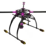 Custom Machined Alloy+Carbon Fiber Quadcopter Upgrade Frame 550 Size Foldable