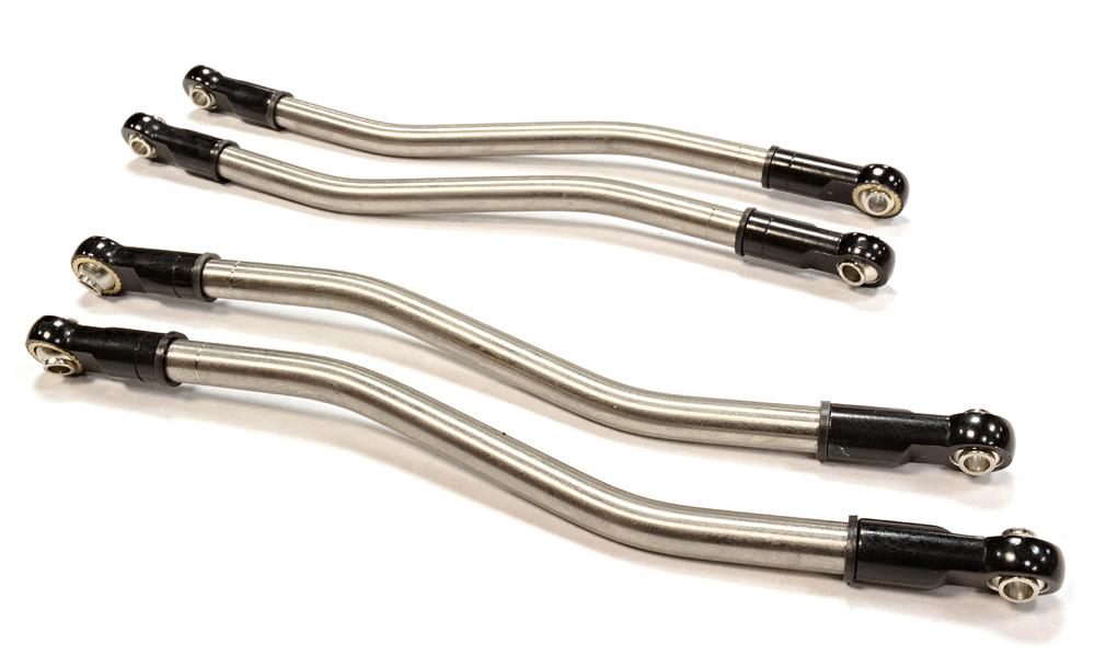 C25874BLACK Billet Machined Titanium Alloy Lower Linkage Set 127mm for Axial 1/10 Wraith 2.2 - Image 1