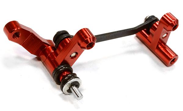 C25885RED Billet Machined Red Steering Bellcrank for Traxxas LaTrax Rally 1/18 Scale - Image 1