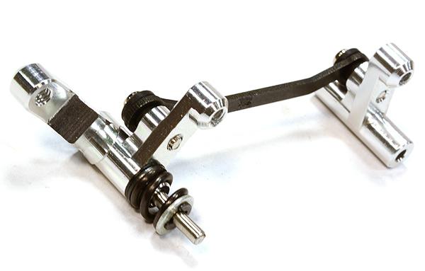 C25885SILVER Billet Machined Steering Bellcrank for Traxxas LaTrax Rally 1/18 Scale - Image 1