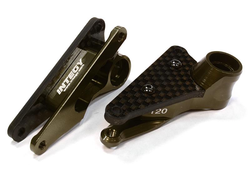 C25897GREY Billet Machined Rear Rocker Arms for Traxxas 1/10 Scale Summit 4WD - Image 1