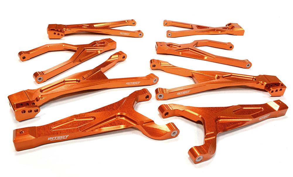 C25904ORANGE Billet Machined Suspension Kit for Traxxas 1/10 Scale Summit 4WD - Image 1