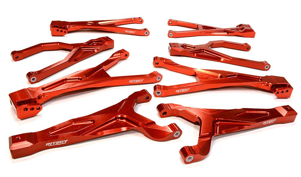 C25904RED Billet Machined Suspension Kit for Traxxas 1/10 Scale Summit 4WD - Image 1