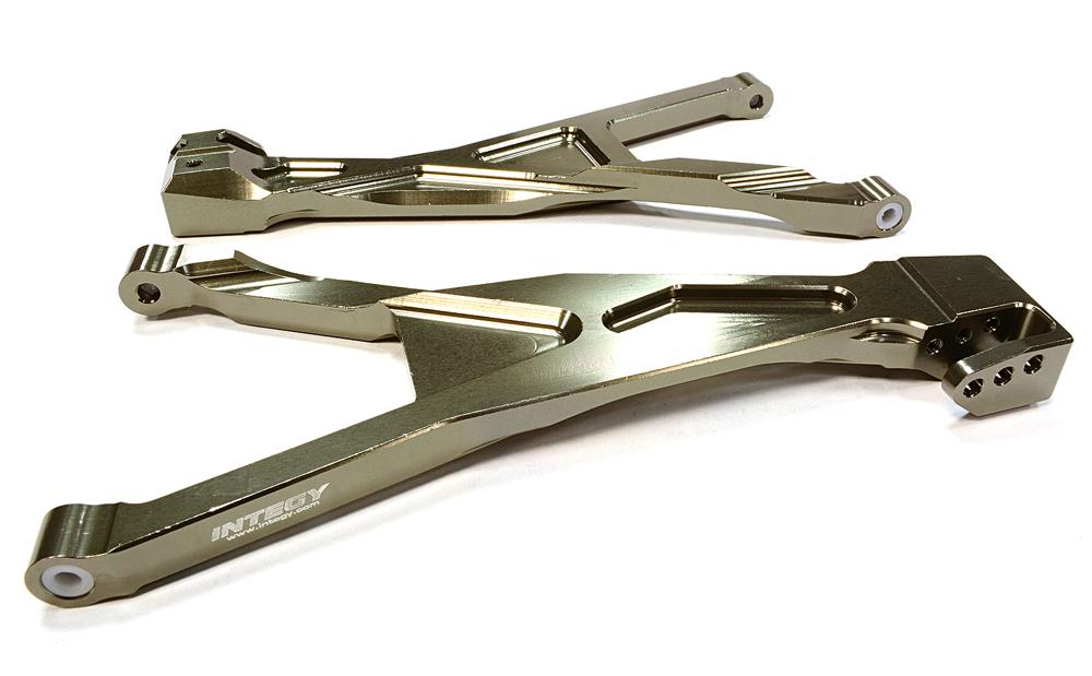 C25906GREY Billet Machined Front Lower Suspension Arm for Traxxas 1/10 Scale Summit 4WD - Image 1