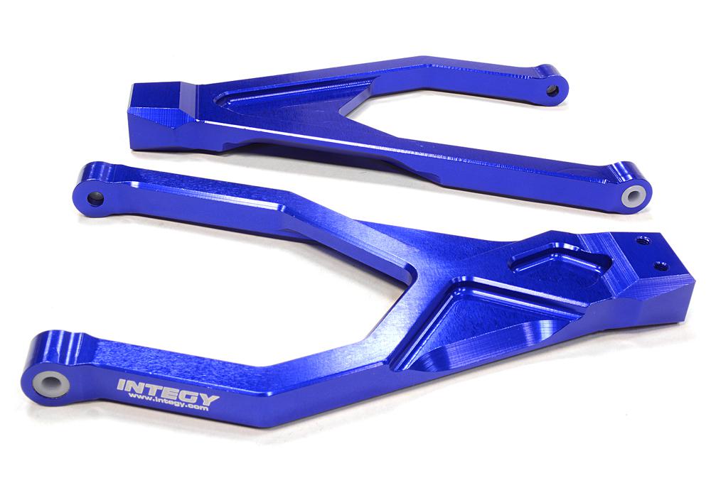 C25907BLUE Billet Machined Rear Upper Suspension Arms for Traxxas 1/10 Scale Summit 4WD - Image 1
