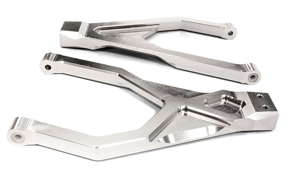 C25907SILVER Billet Machined Rear Upper Suspension Arms for Traxxas 1/10 Scale Summit 4WD - Image 1