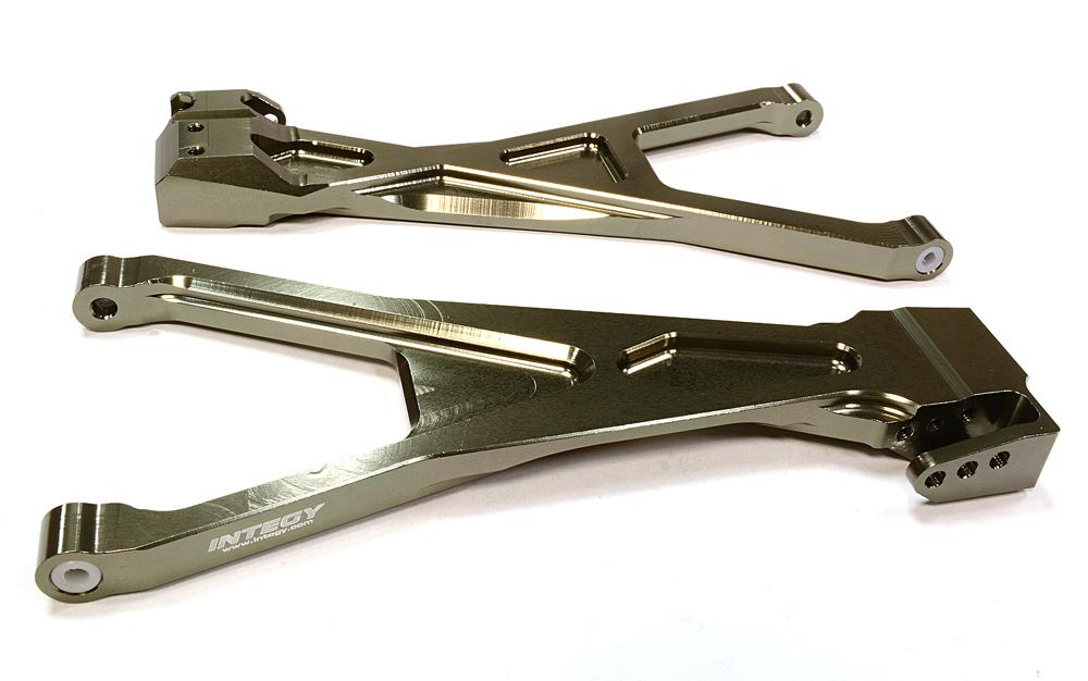 C25908GREY Billet Machined Rear Lower Suspension Arms for Traxxas 1/10 Scale Summit 4WD - Image 1