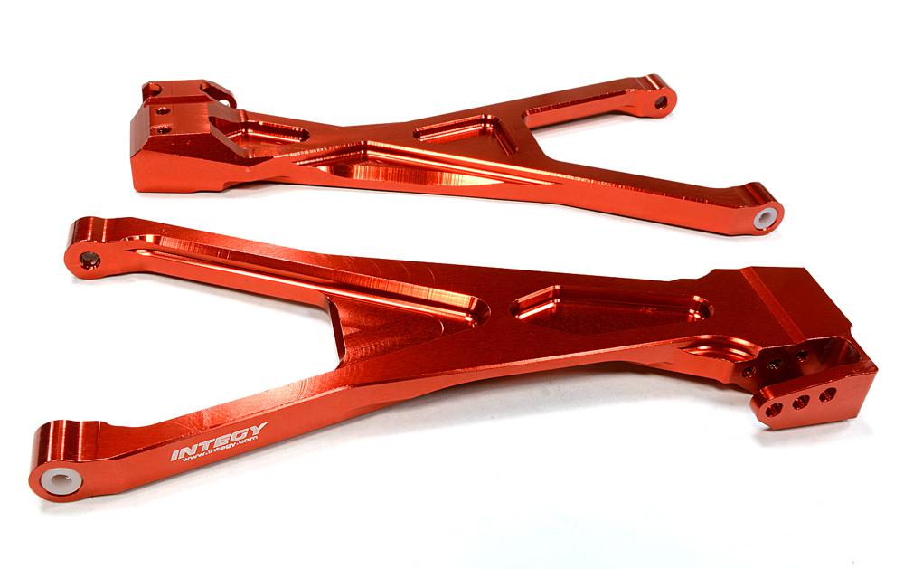 C25908RED Billet Machined Rear Lower Suspension Arms for Traxxas 1/10 Scale Summit 4WD - Image 1
