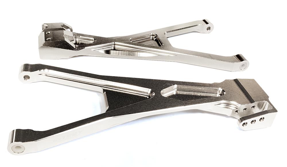 C25908SILVER Billet Machined Rear Lower Suspension Arms for Traxxas 1/10 Scale Summit 4WD - Image 1