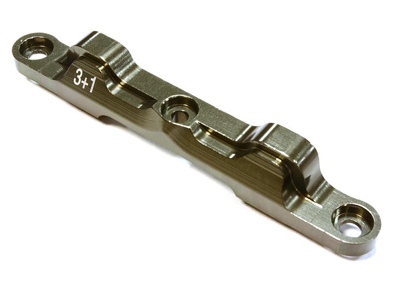 C25954GREY Billet Machined 3+1 Rear Arm Mount for Associated RC10B5 Buggy - Image 1